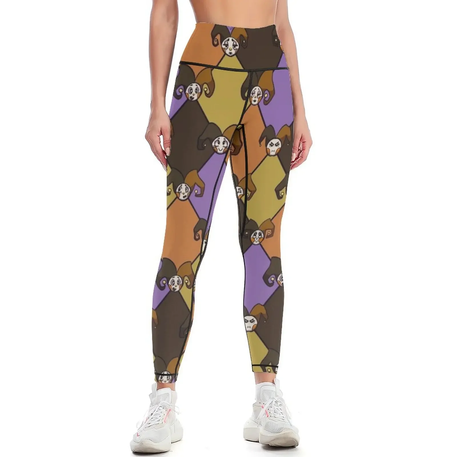 

Harlequin Jesters Pattern-Muted Leggings active wear Pants sport sportswear woman gym 2025 gym clothing Womens Leggings