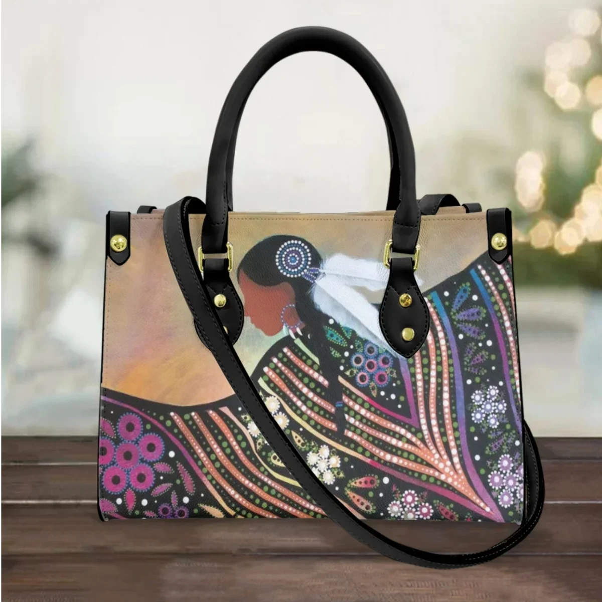 Shawl Dance Art Luxury Handbag Cultural Design Vintage Long Shoulder Strap Messenger Bag Top Handle Travel Coin Purse Hand Bags