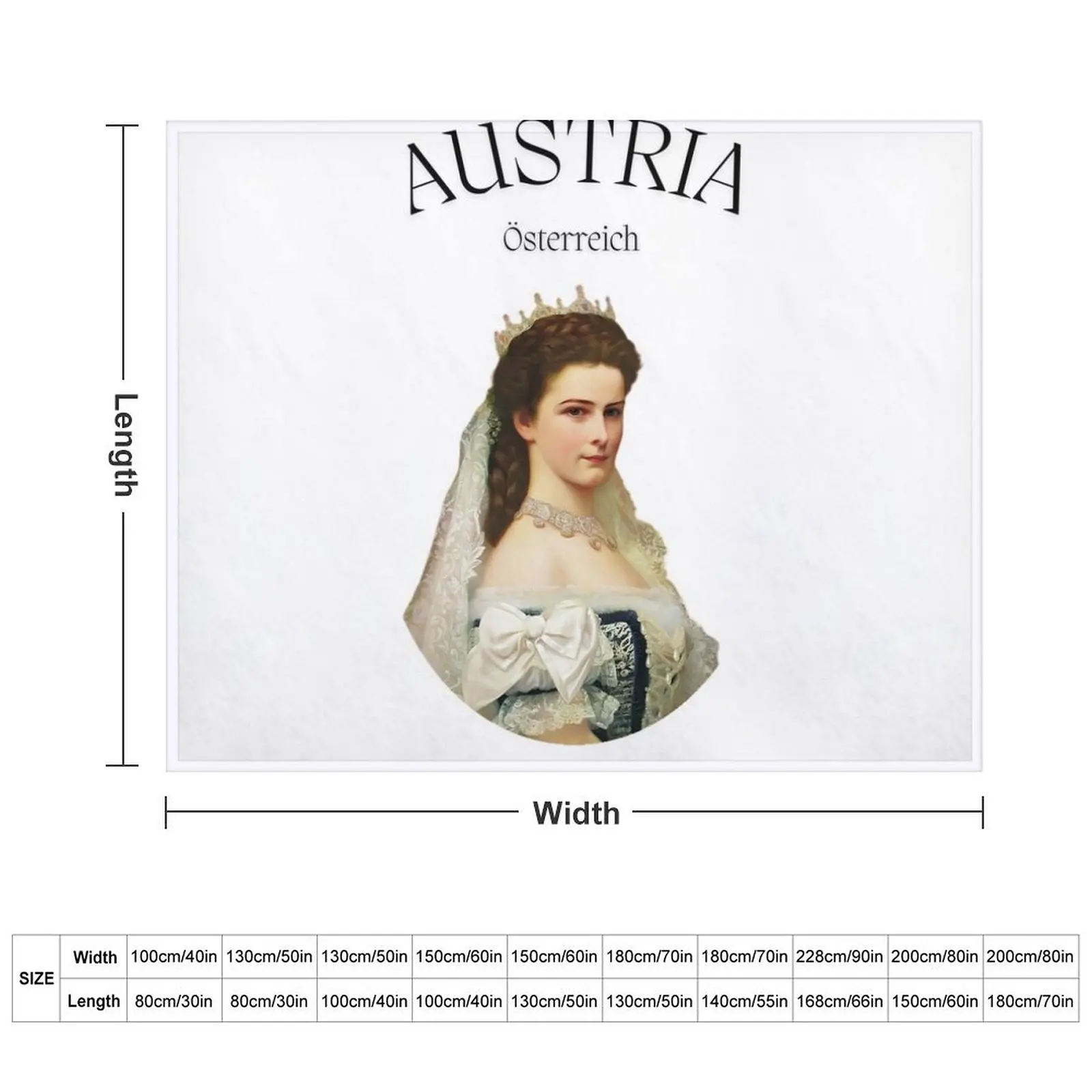 Sisi Empress of Austria Throw Blanket Loose Soft Plush Plaid Blankets