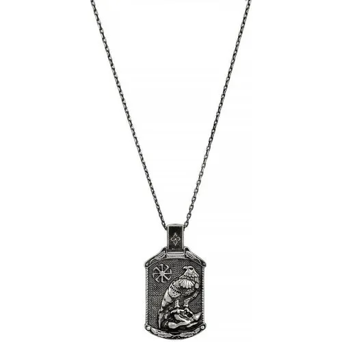 In Love Men 'S Eagle Viking Silver Necklace