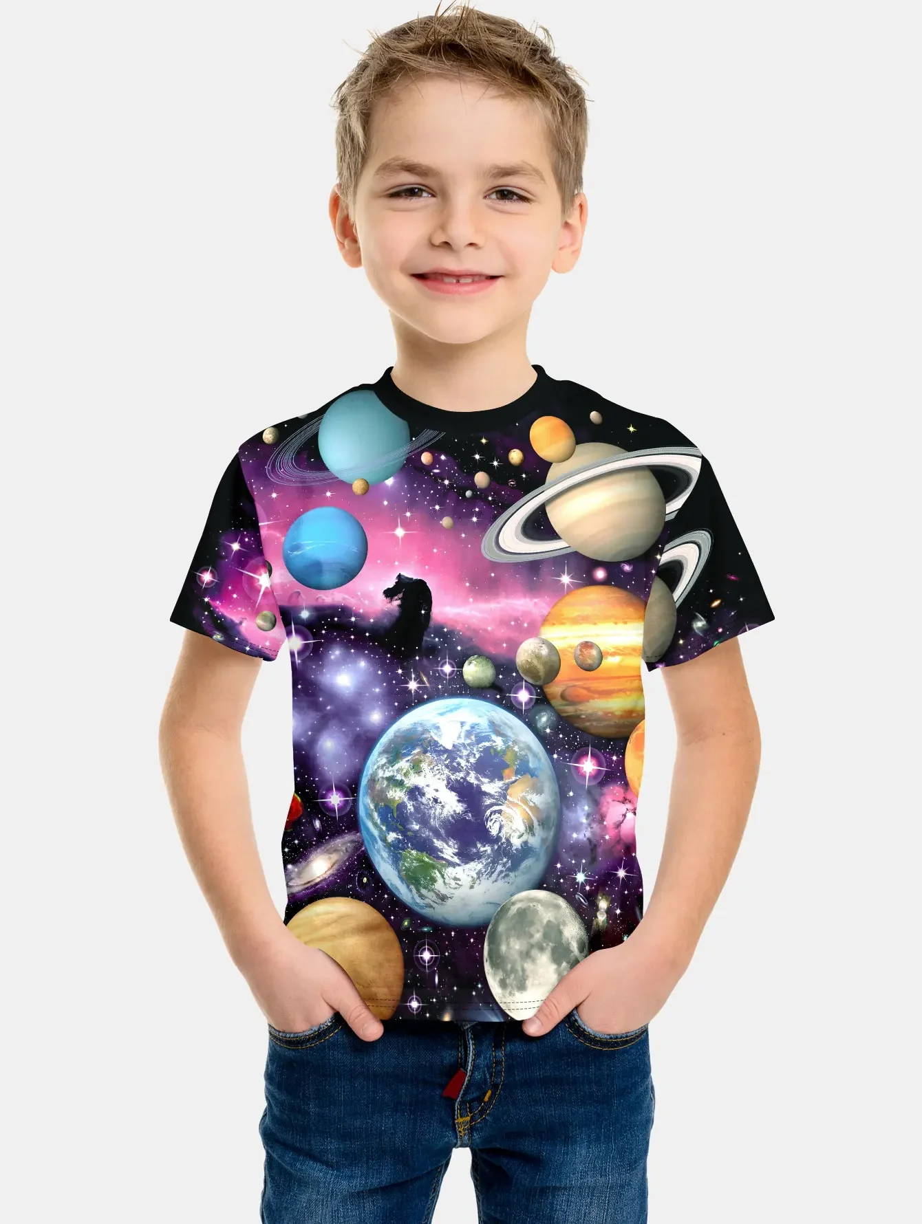 

Boys' T-shirts, Children's Clothing, Space, Spring 2025