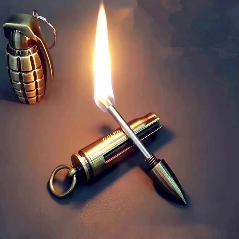 

Unlimited times Match Bullet Shape Lighter Windproof High Value Shape Lighter Creative Personality Anti-drop lighter