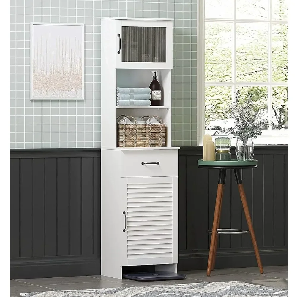 

Bathroom storage cabinet with single door and drawer cabinets, separate wooden bathroom cabinets for use in the bathroom