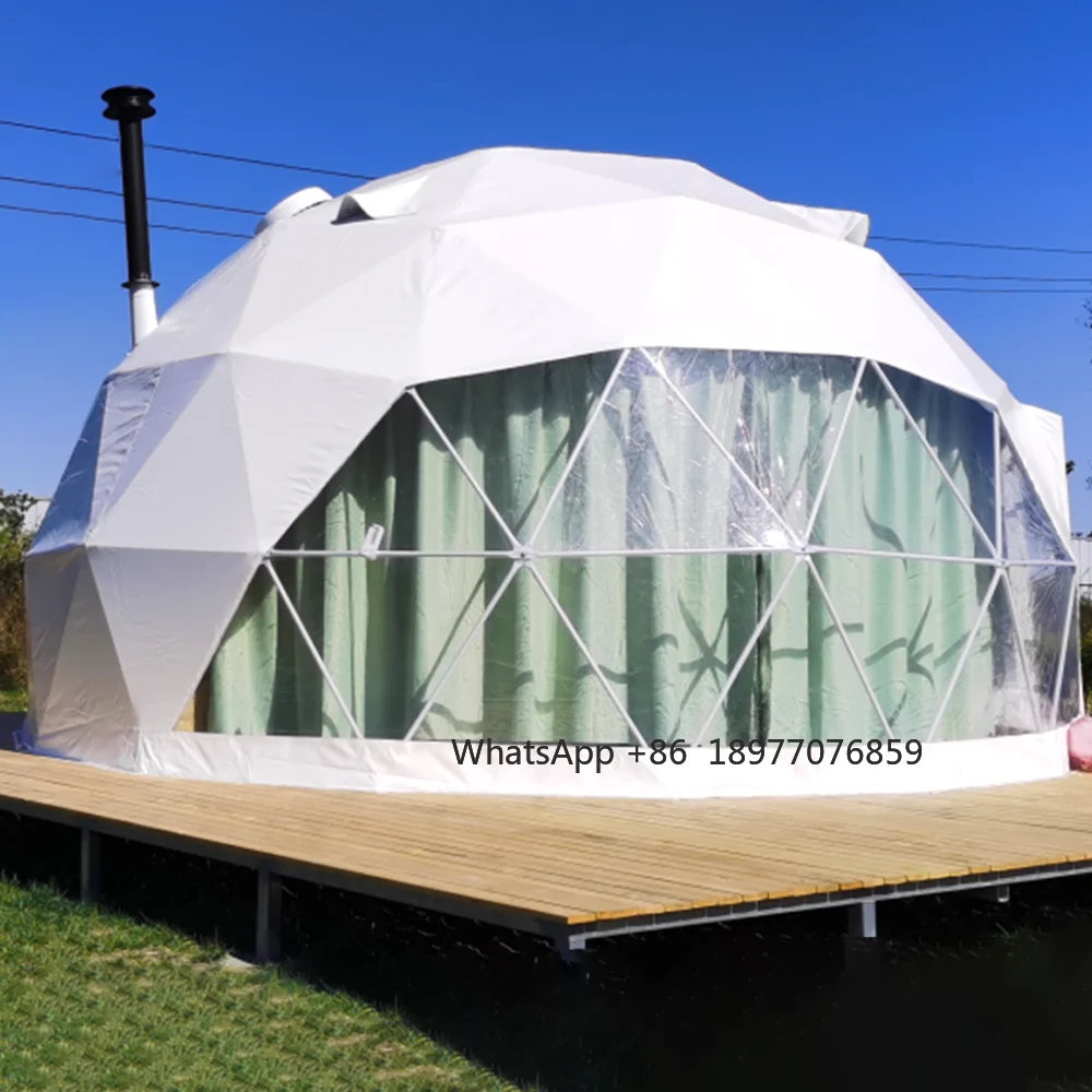 

FEAMONT New Design 4M Customized Outdoor Igloo Geodesic Dome Hotel Glamping House Tent