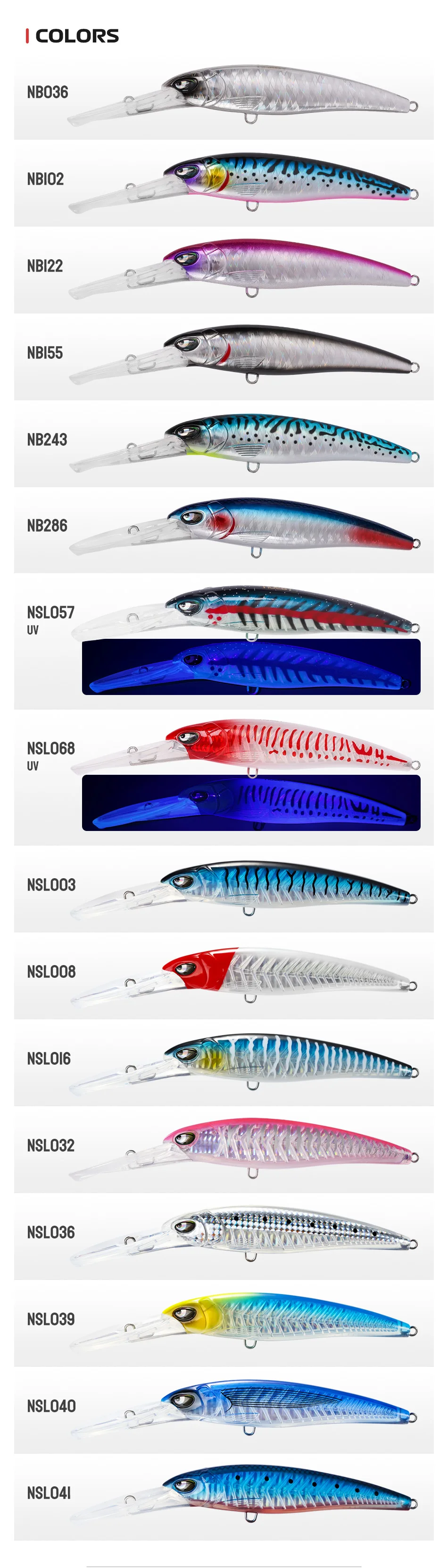 Noeby 140mm 47g 180mm 94g Trolling-Minnow-Angelköder, künstlicher Hartköder mit dickerer Fischgrätenstruktur, tieftauchender schwimmender Angelköder – Detail 7