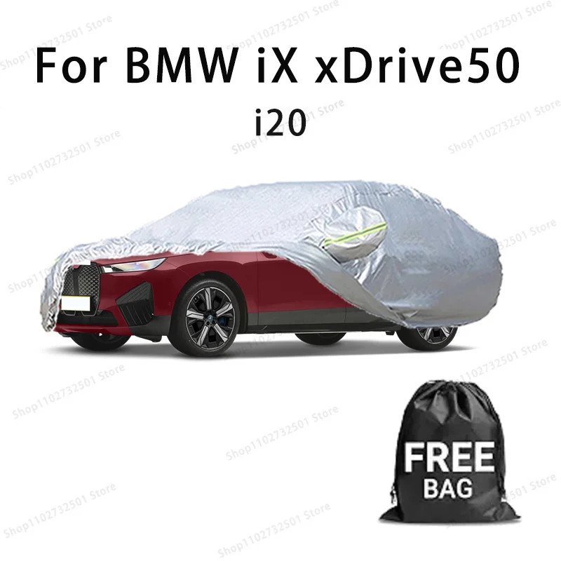 

For BMW iX xDrive50 i20 Car Cover Full Covers with Reflective Strip Dustproof UV Scratch-Resistant Sunscreen Protective cover