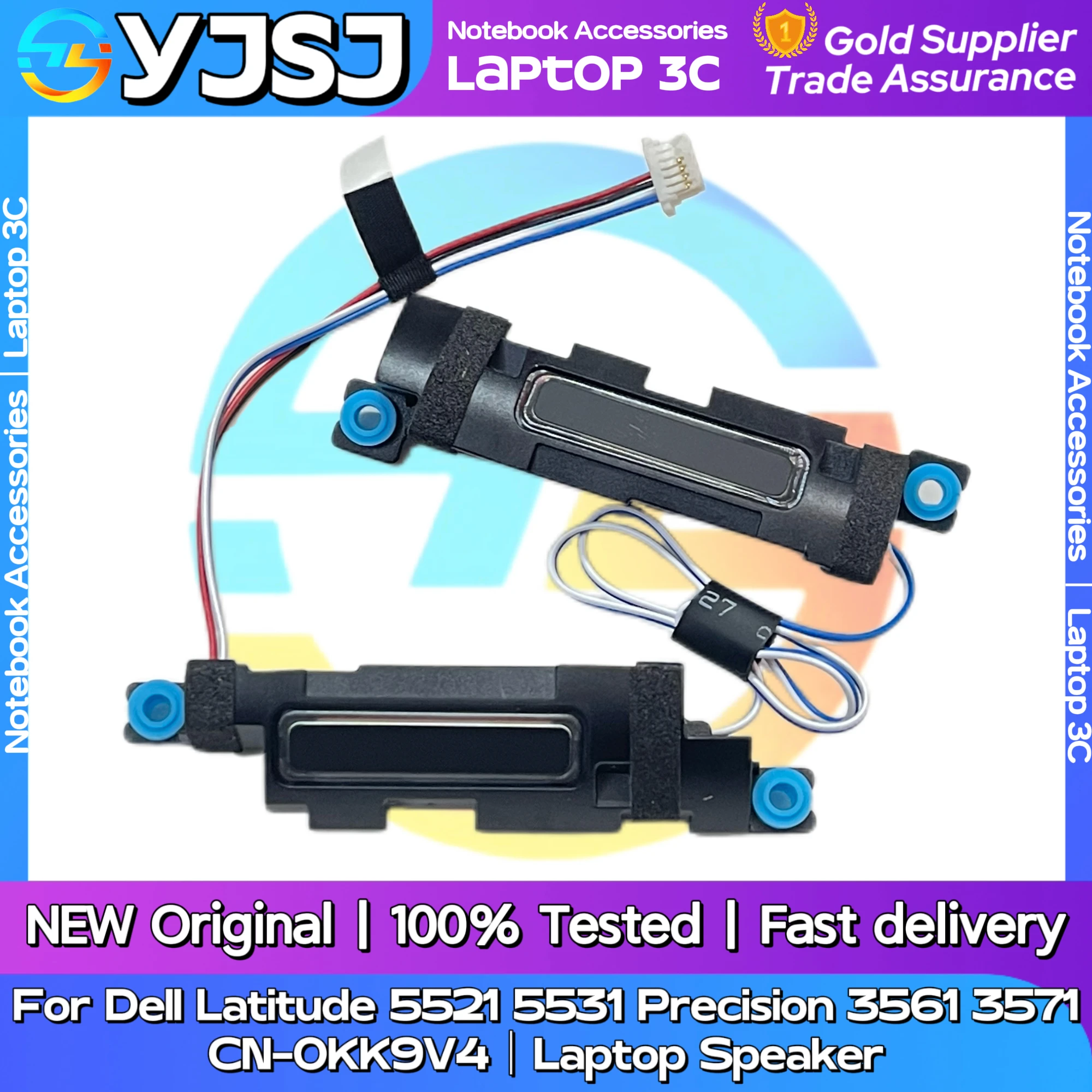

New Original Laptop Notebook Audio Speaker For Dell Latitude 5521 5531 Precision 3561 3571 built-in speaker horn audio CN-0G4RVC