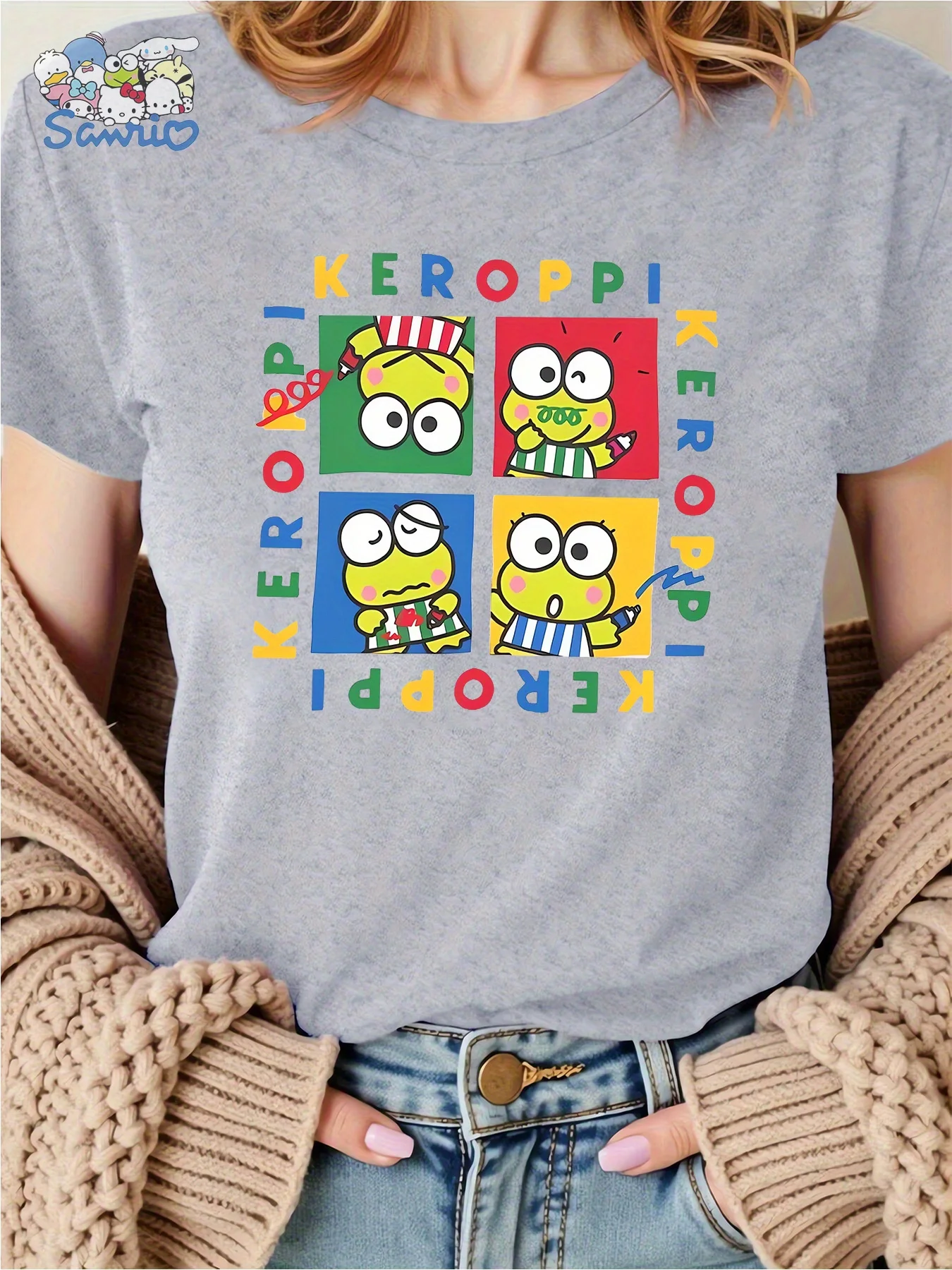 

Keroppl Graphic Printing Summer Autumn Winter Cotton Men's and Women's T-shirts Short Sleeves Luxury Outdoor Sports Brand
