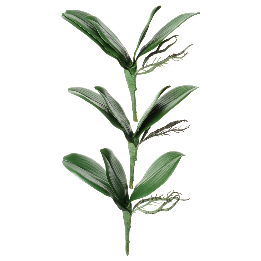 New Simulation Leaves Phalaenopsis Leaf Artificial Plants Plastic Grass Flowers Orchid Leaves Wedding Festival Spring Home Decor