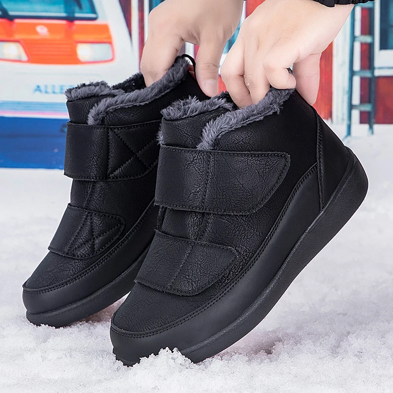 

Winter Snow Boots Women Casual Shoes with Thick Fur Thigh High Boots Botas Mujer Non-slip Waterproof Platform Ankle Boots