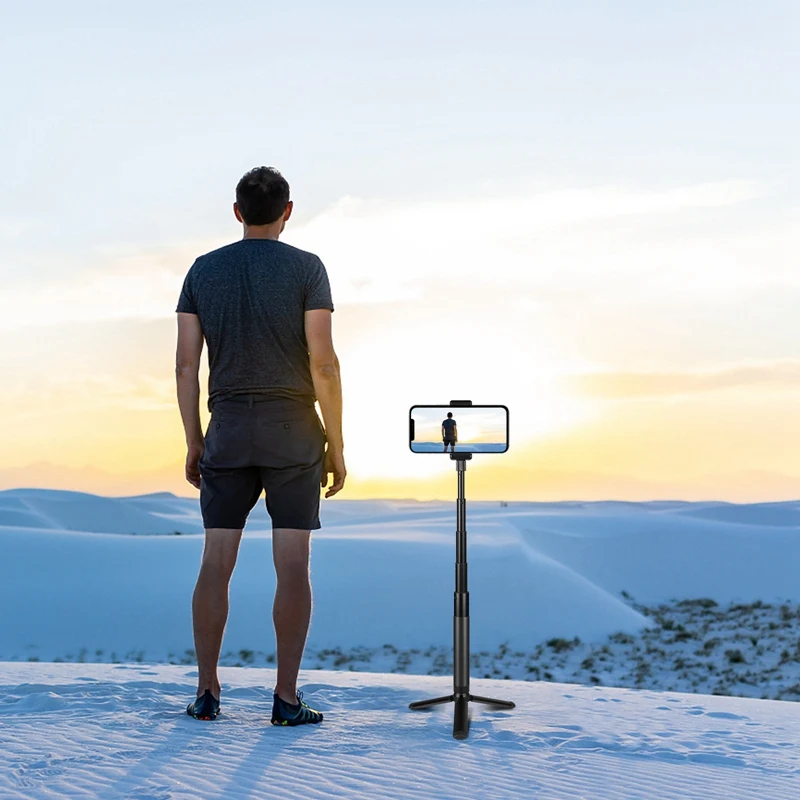 73.5Cm Metal Selfie Stick Monopod With Invisible Adapter Base & Screw For Insta360 One RS / X2 / X3