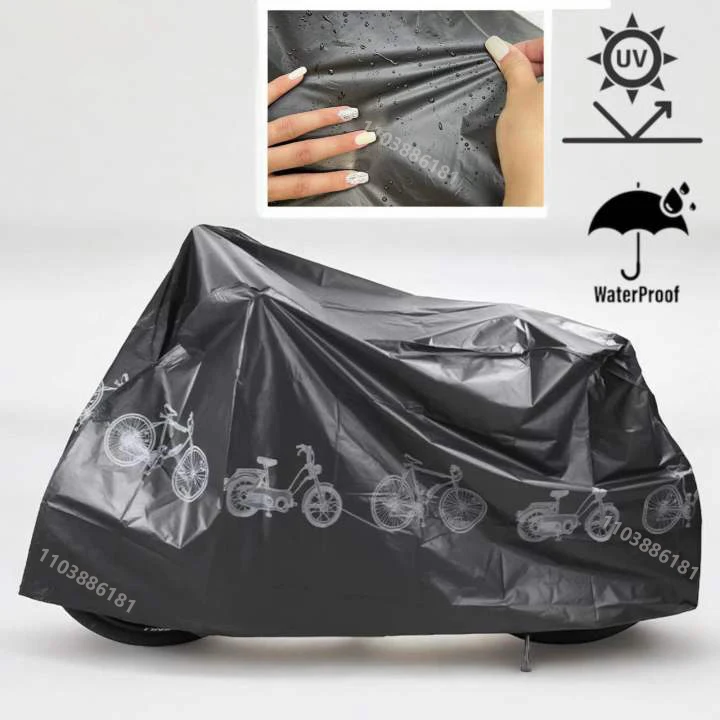 Fahrradausrüstung PEVA-Material Regenfeste Fahrradabdeckung Outdoor Sonnenlichtabdeckung Mountainbikeabdeckung Fahrradausrüstung – Detail 1