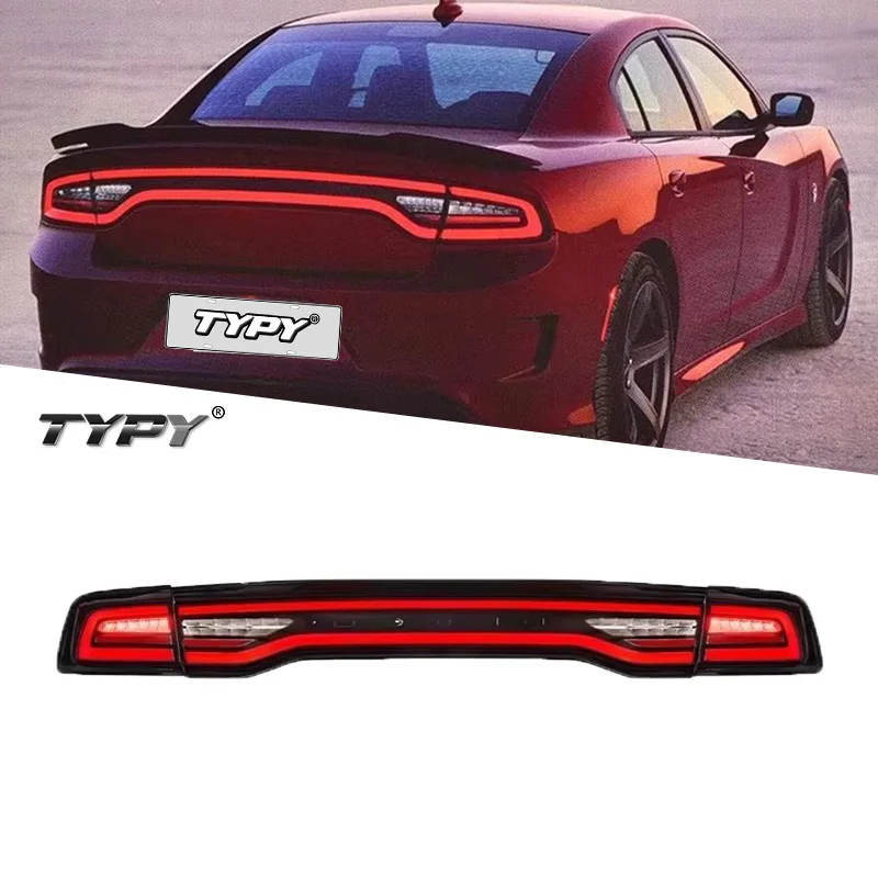 

TYPY Car Taillights Assembly For Dodge Charger 2011-2014 LED Auto Back Lamps Upgrade Dynamic Flashing Signal Light