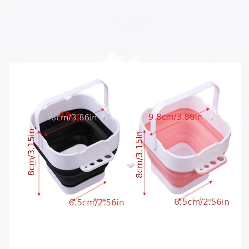 1 Stück Mini Faltbarer Farbmisch- und Pinselreinigungseimer, Kleiner Tragbarer Pinselreiniger für Kunststudenten zum Skizzieren und Malen – Detail 2