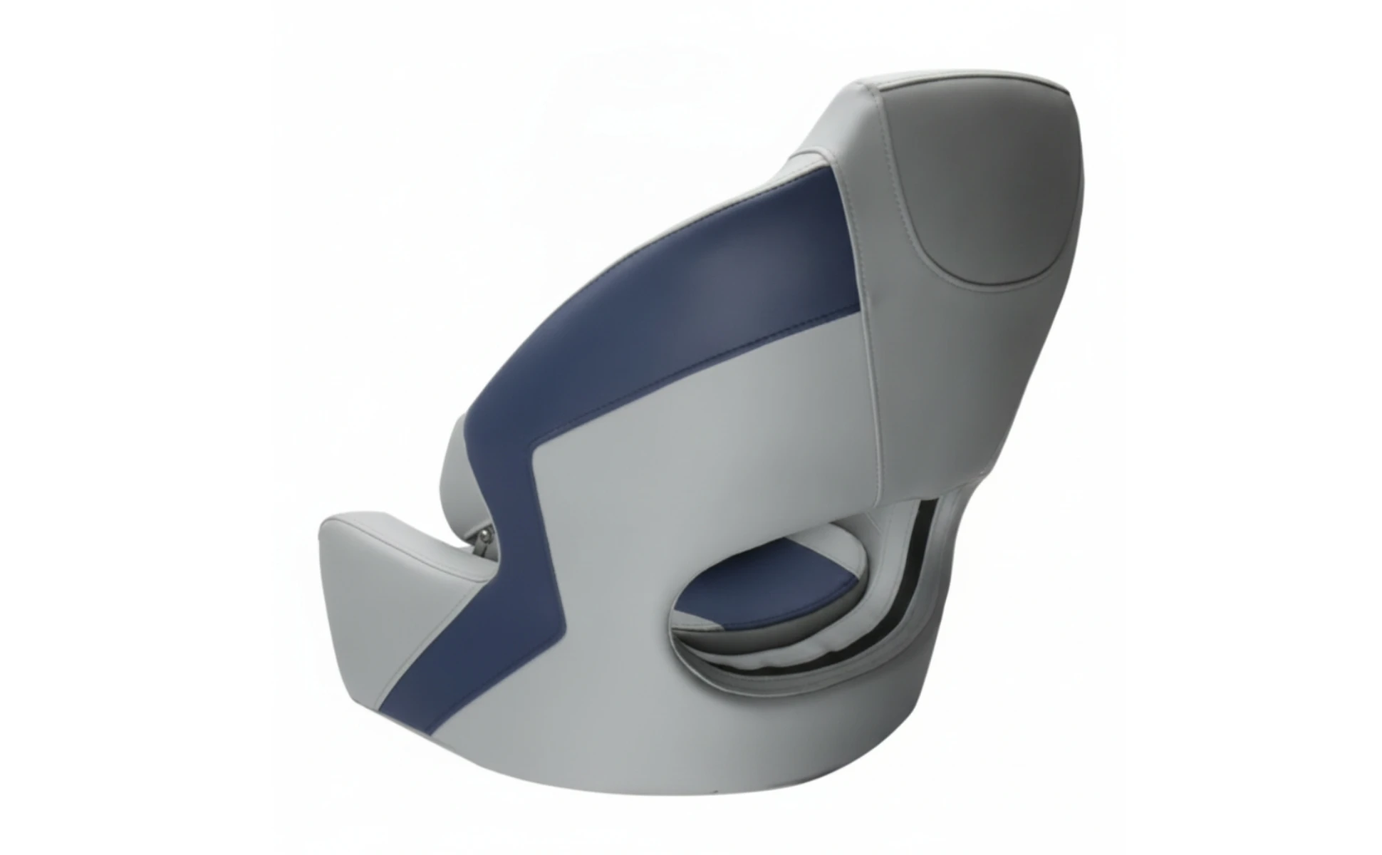 Boat Captain Chair Impermeable Two-tone High-back Seat with Cushion Marine-grade Seating for Boat Owners and Speedboats