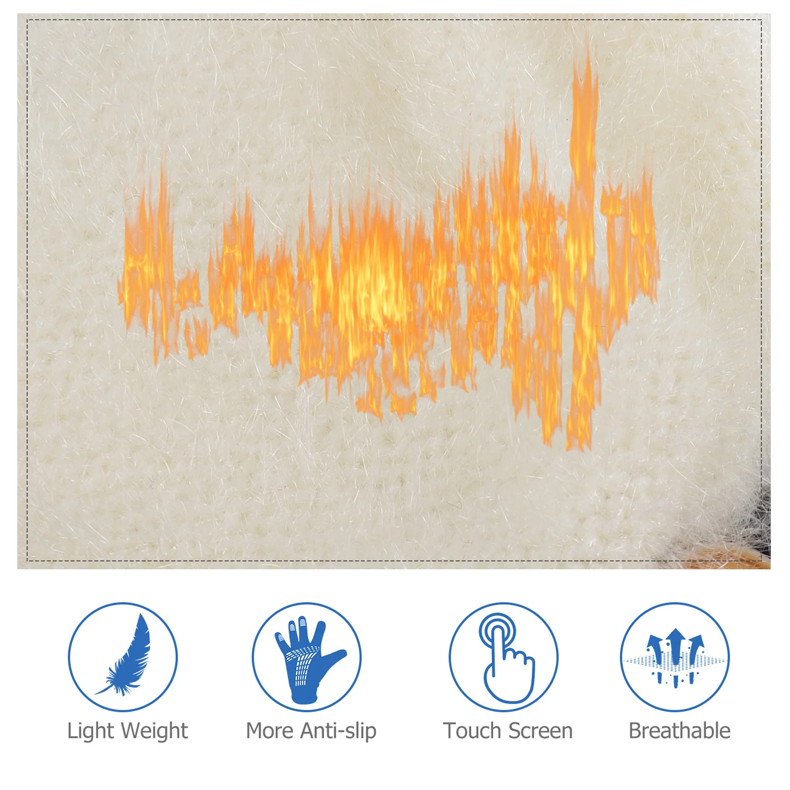 

1Pair USB Heated Knit Gloves Double Sided Winter Half Finger Mitten Hand Warmer Gloves Thermal Fingerless Heated Mitten