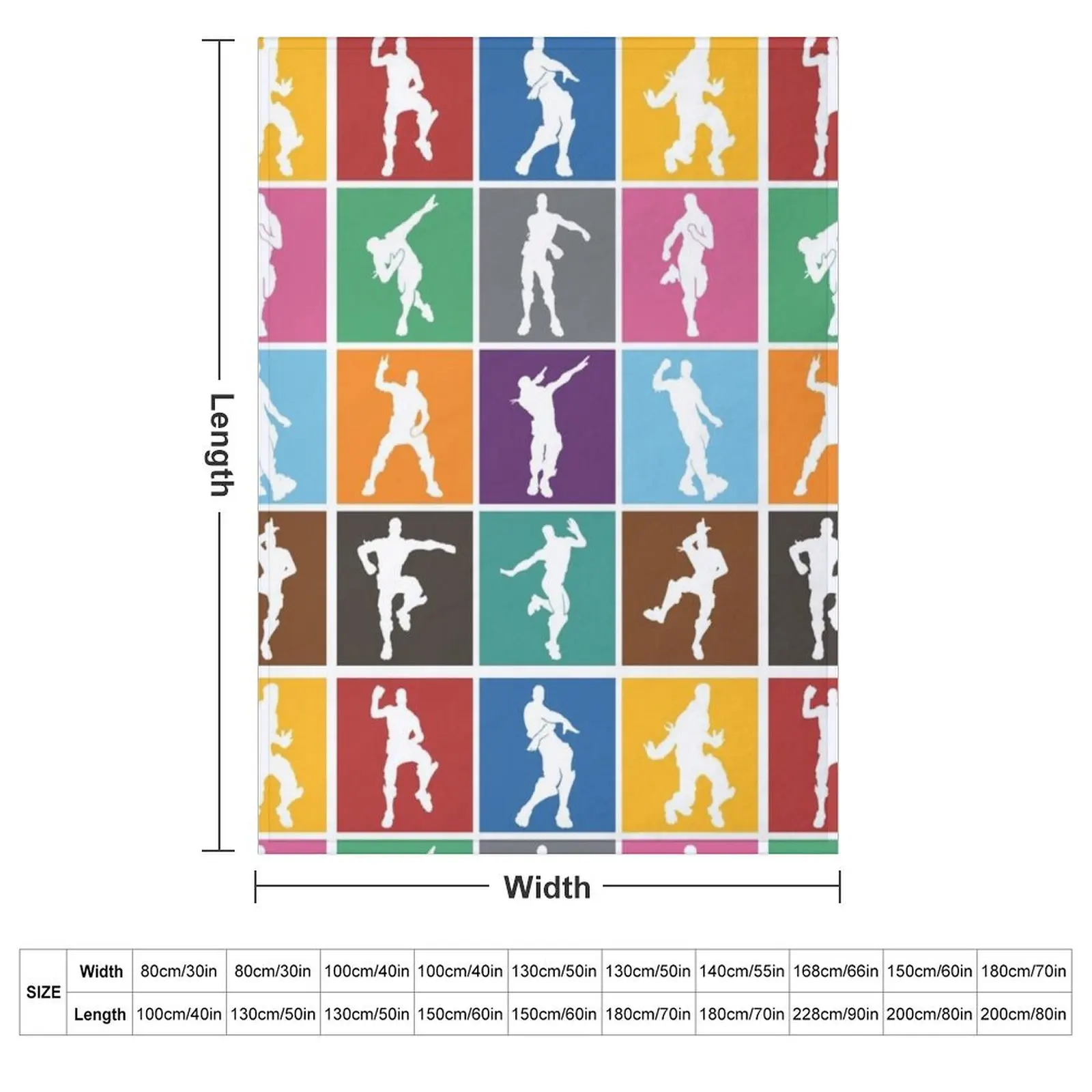 Battle Royale Victory Dance Rainbow lattice Funny Throw Blanket couch cozy soft plush fuzzy picnic outdoor blanket