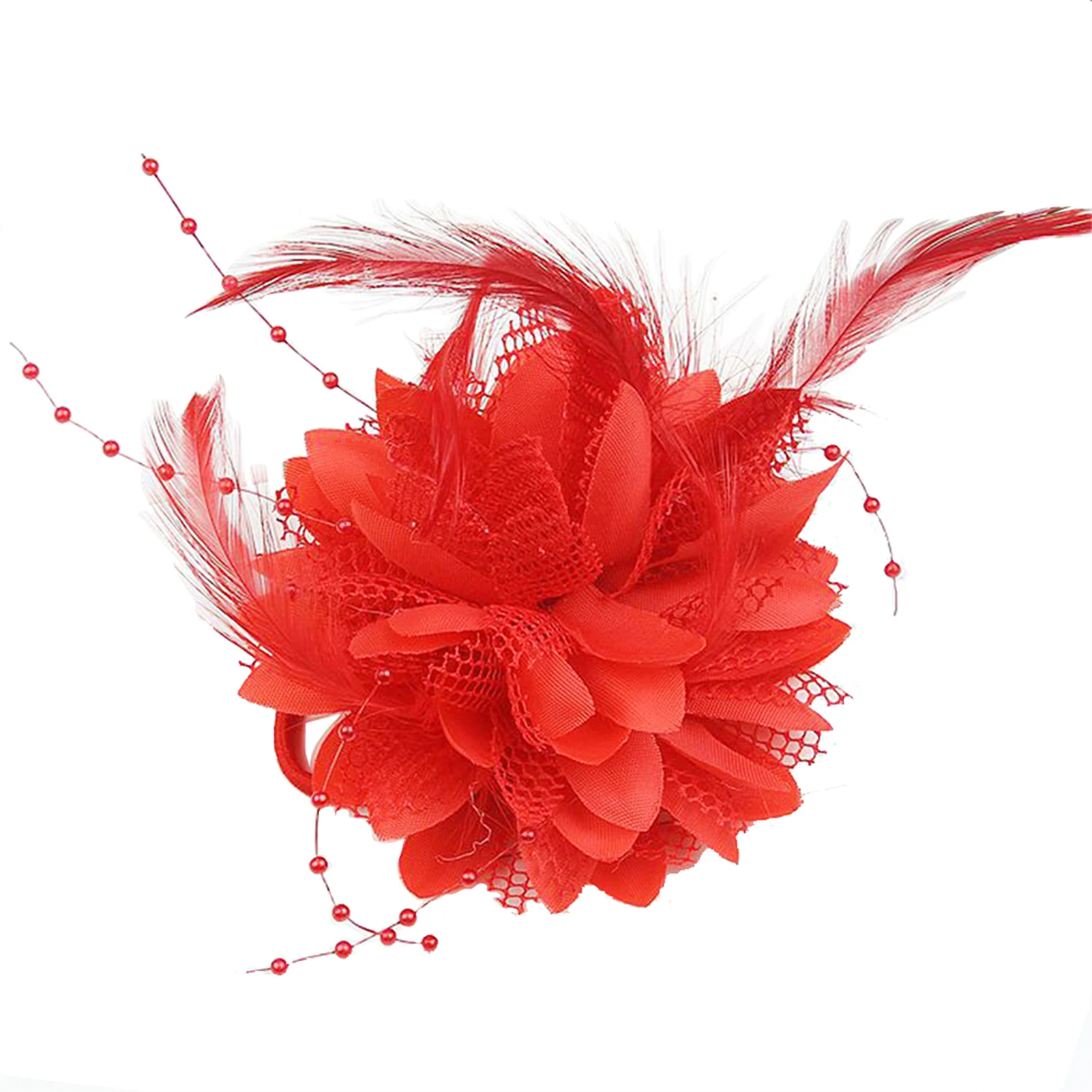 Latin Dance Headdress Flower Bridal Hairband With Flower For Show Stage