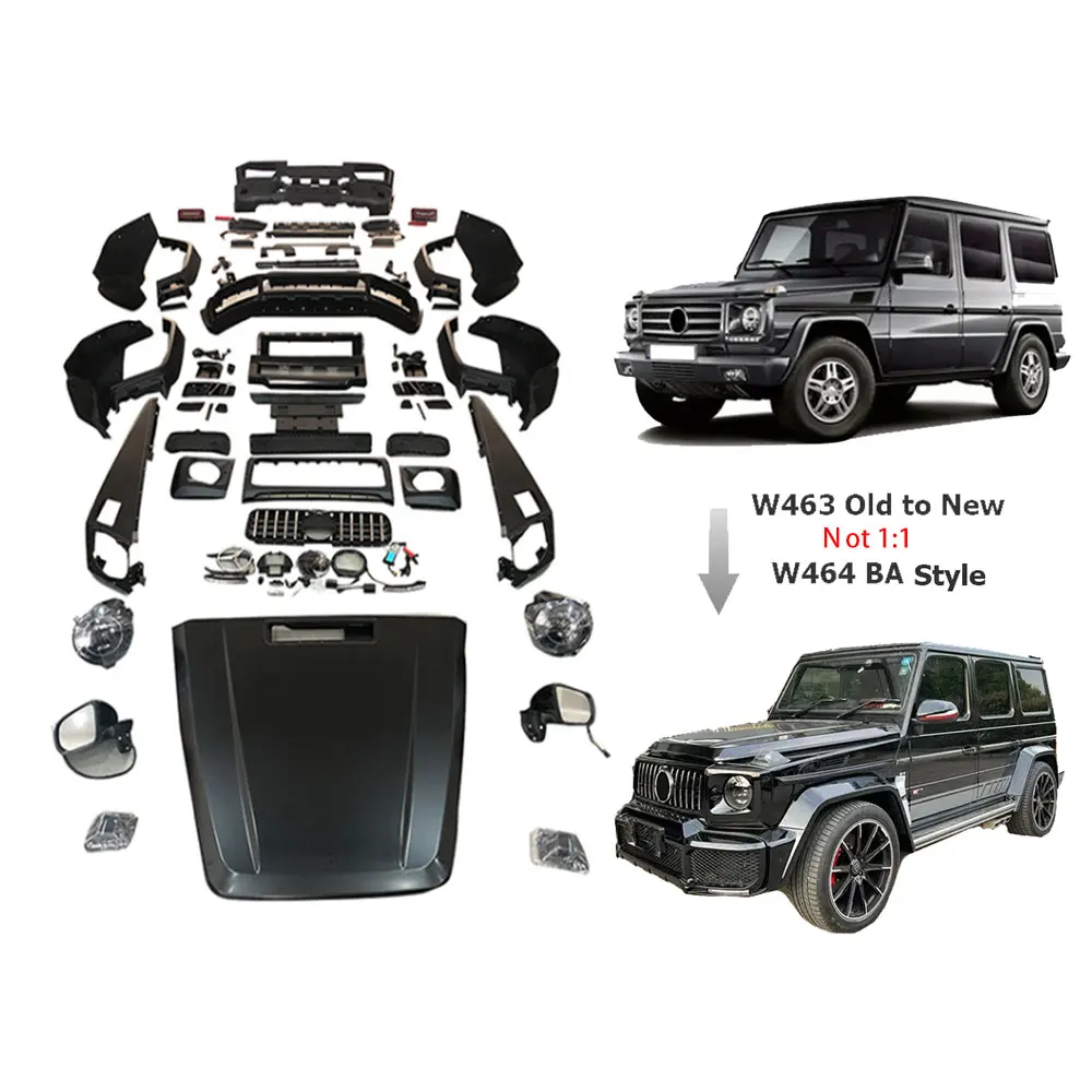 2000-18Y W463 G500 G63 Upgrade to 2019-24Y W464 KO Style PP Car Auto Body Kit Parts Accessories Bumpers With Side Mirror