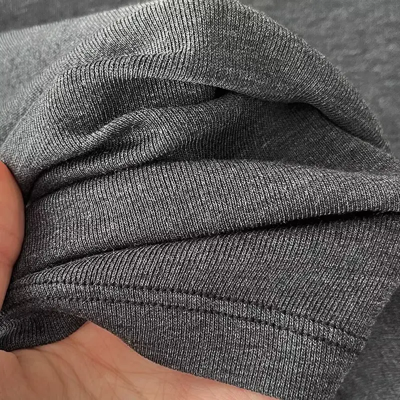 Dave&Di Nordic Minimalist Gray Color Long Sleeved T-shirt Women Casual Tops Basic Shirt For Spring