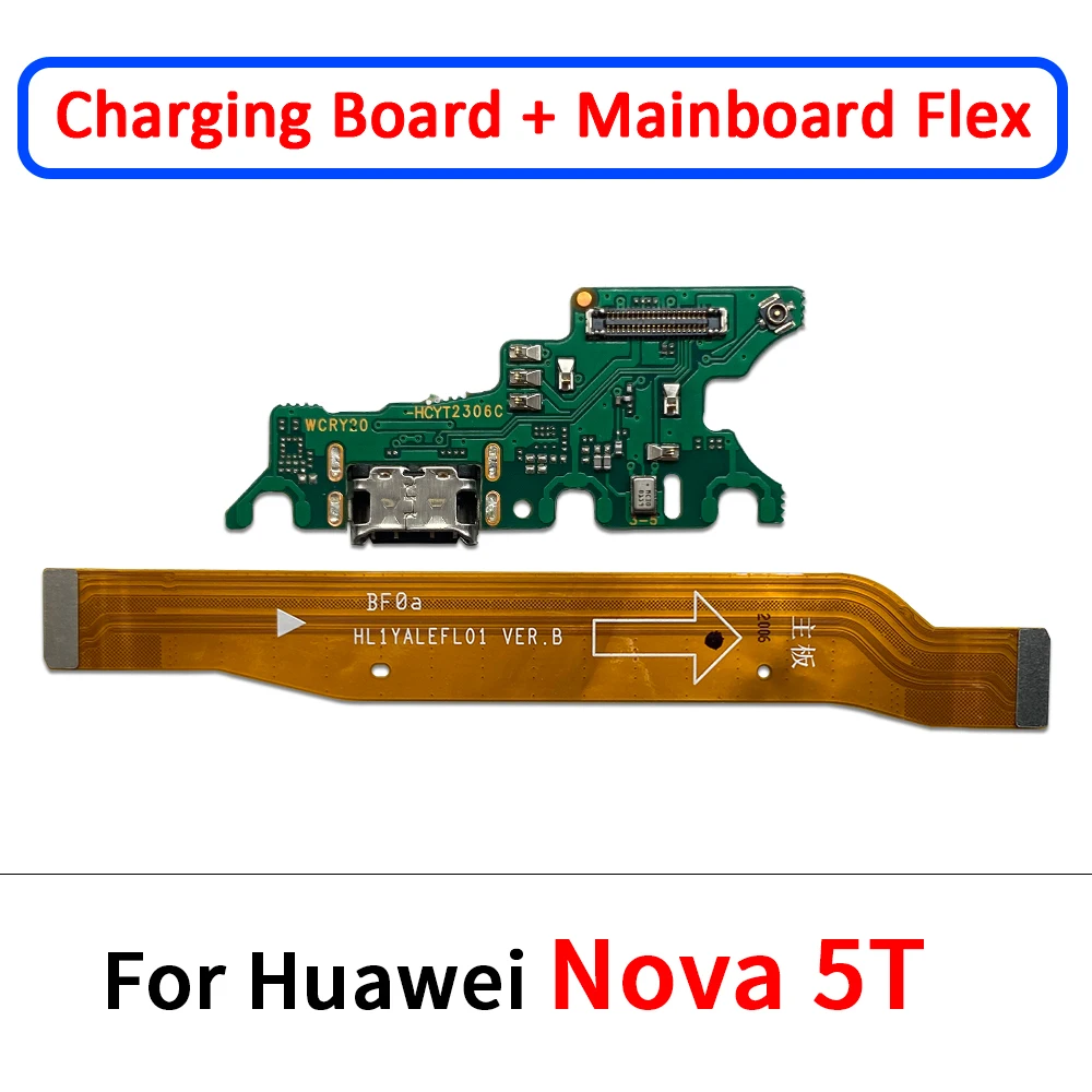 

10PCS Tested Reliable Charging Board Flex USB Flex Parts For Huawei Honor 50 60 Lite Pro Se Nova Charging Board Mainboard Flex