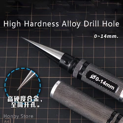 Professional Drill Tool High Hardness Alloy Reamer 0-14mm Aperture DIY Hand-Made Woodworking Hole Punch Expand Hole Model Tools