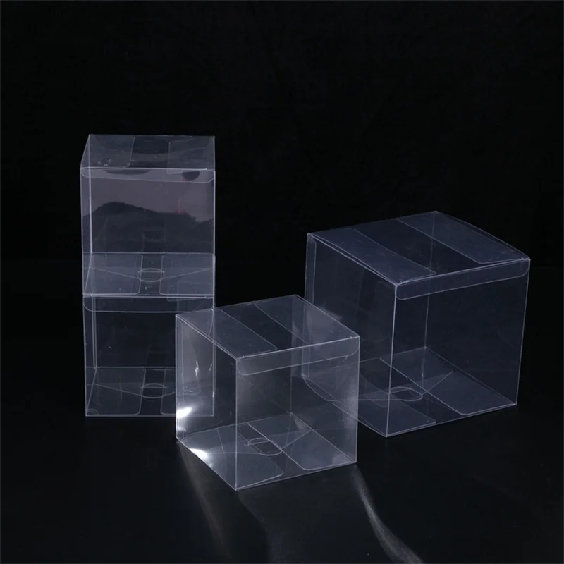 10pcs PVC transparent rectangular plastic packaging box with figurine display box and gift box