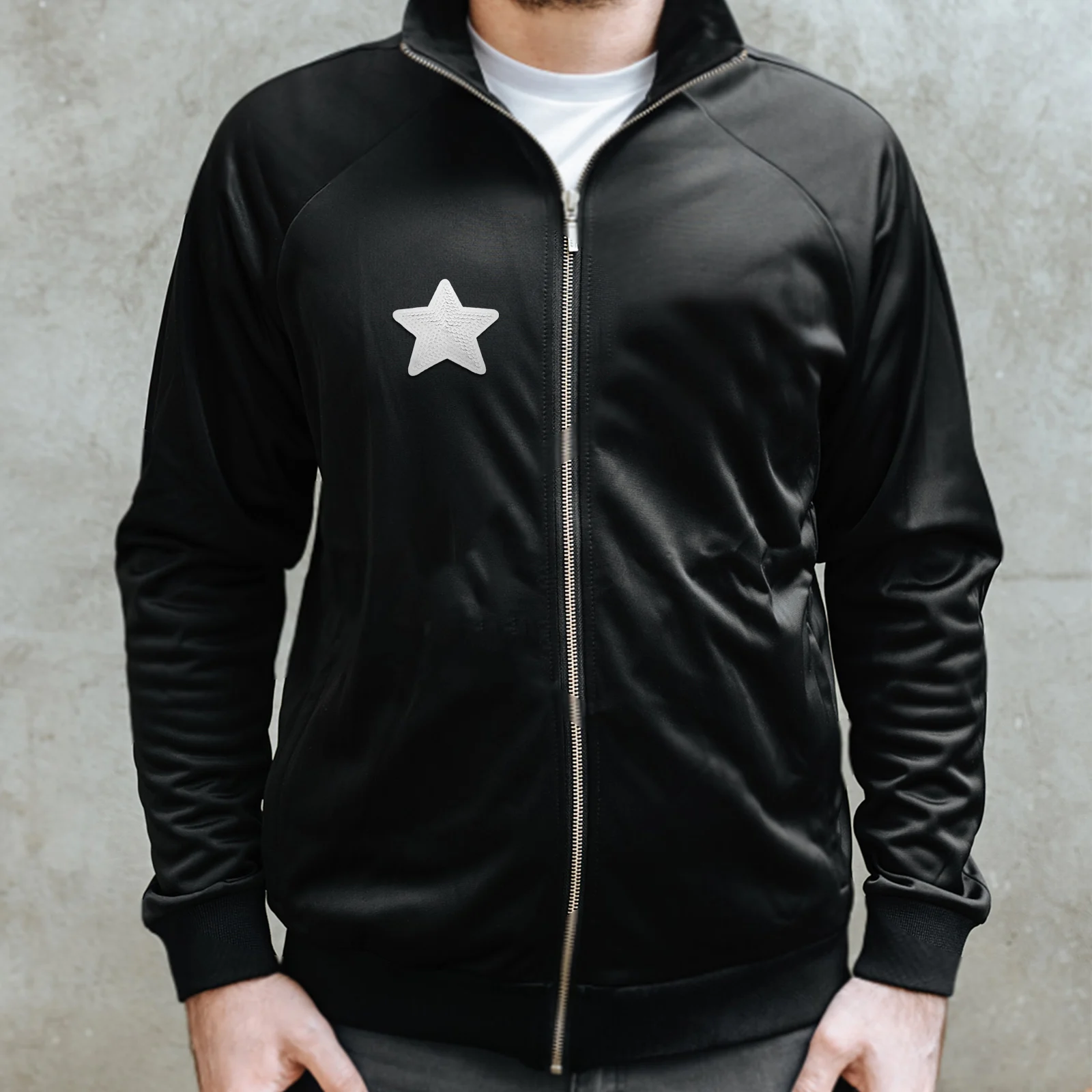 

12pcs Embroidered Sequin Patches Five-pointed Star Appliqué Iron On Decorative DIY Patch for Clothing Shoes Hats