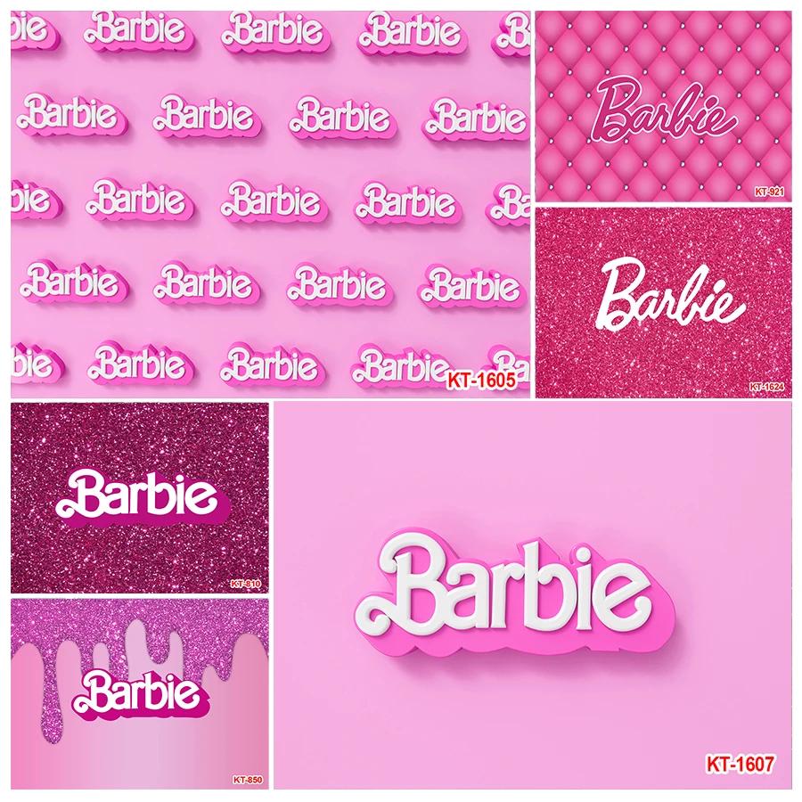 

Barbie Party Backdrop Pink Photography Background Glamour Girl Lady Birthday Party Banner Cake Table Decoration Decor