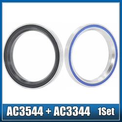 AC3544 AC3344 Bike Headset Bearings 2Pcs 35*44*5.5 33*44*6 MM 36/45 Degree Chrome Steel Tapered Upper Lower ACB is44 Bearing Set