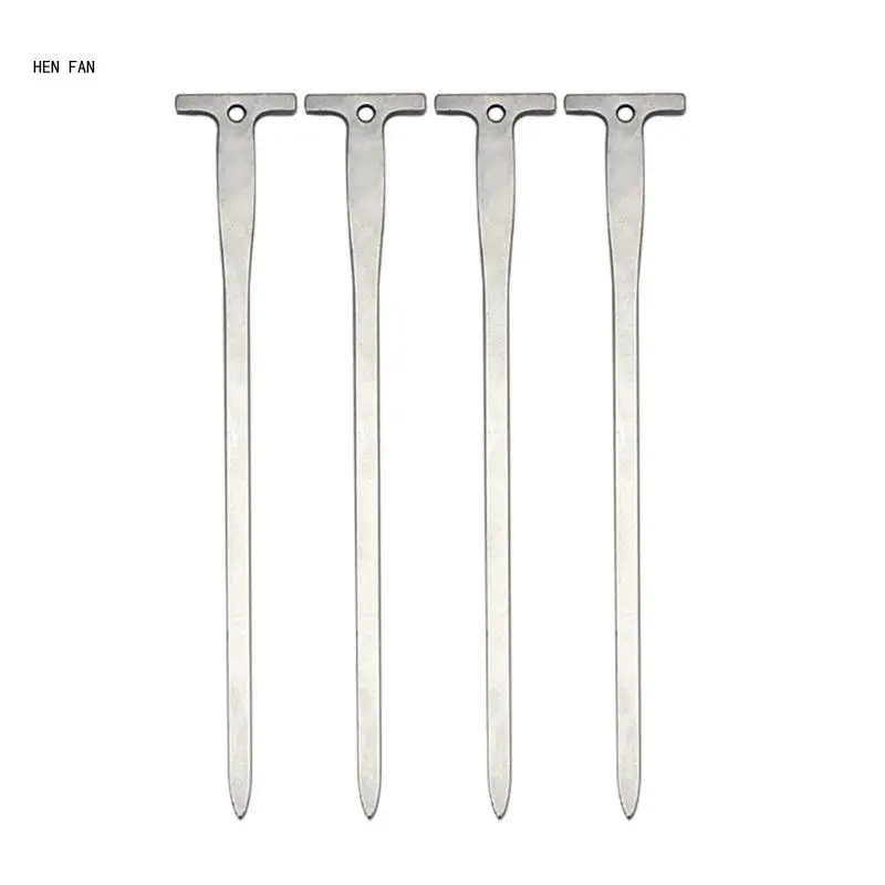 

Camp Tent Pile, Stainless Steel Canopy Tent Ground Peg Canopy Peg Fixed Spikes M89D