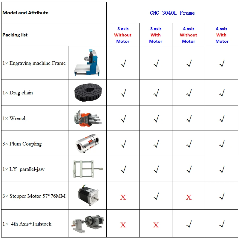 CNC Frame 6040 Linear Guideway Rail DIY Metal Engraving Drilling Milling Machine Wood Router Lathe