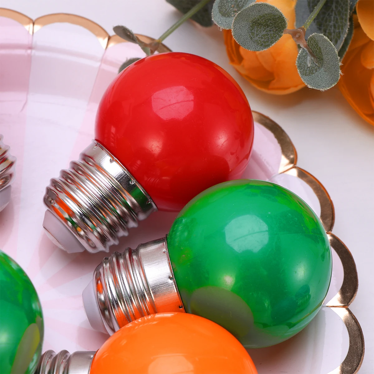 

10pcs Colorful Led Bulb Lamps Durable Energy Saving Lights For Festival Wedding Christmas Bedroom Garage Corridor Decor Colored