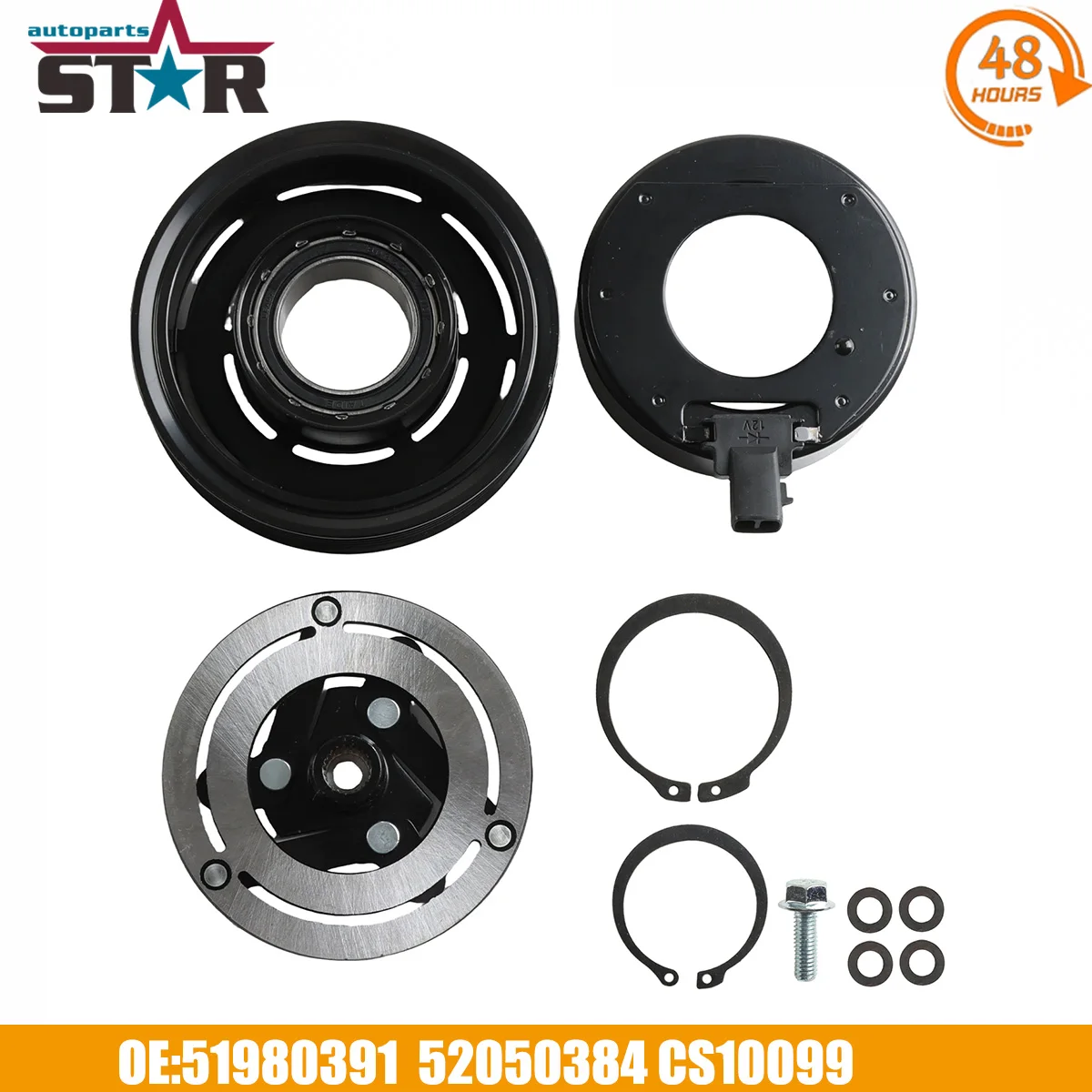 51980391 AC Compressor For Fiat Novo Uno Fiorino Palio Mobi 52050384 CS10099 51786321 202087 51786321 52093153