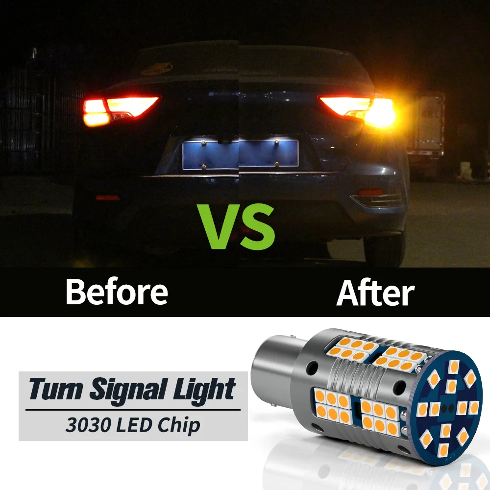 Turn Signal LED Light, Lâmpada de giro, Nissan 350Z, 370Z, GT-R, Juke Leaf, Micra, Pathfinder, Qashqai, Teana, Tiida, X-Trail, WY21W, 2pcs