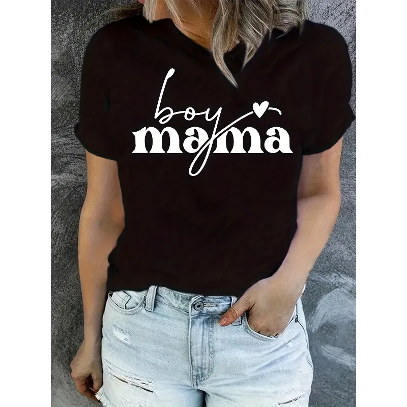 Ladies' Casual Short Sleeved T-shirt 