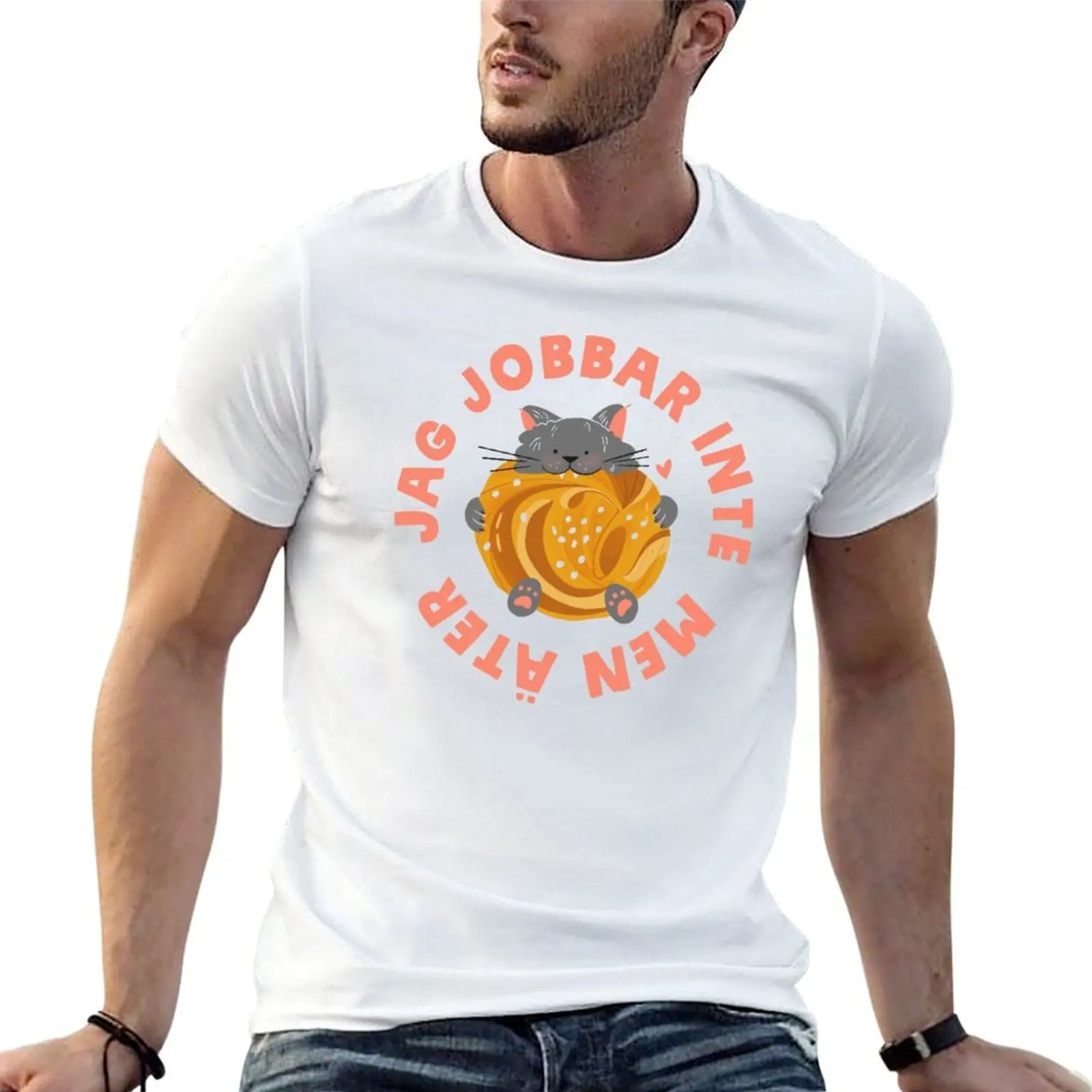 Jag Jobbar Inte Men Ater T-Shirt Work Comfort T-Shirt for Men