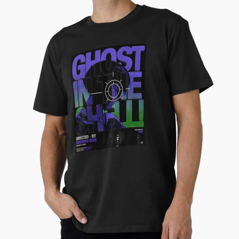 

Ghost in the Shell Cyborg Girl MOTOKO Anime T Shirt 0611 Cyberpunk Tachikoma Graphic Tee Sci-Fi Aesthetic Y2K clothes S-6XL