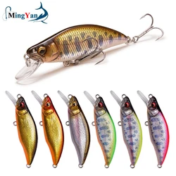 Señuelo de pesca de pececillo hundido, cebo duro Crankbait de alta calidad, diseño japonés, 51mm, 4,2g, para perca, Lucio, trucha, lubina, 1 unidad