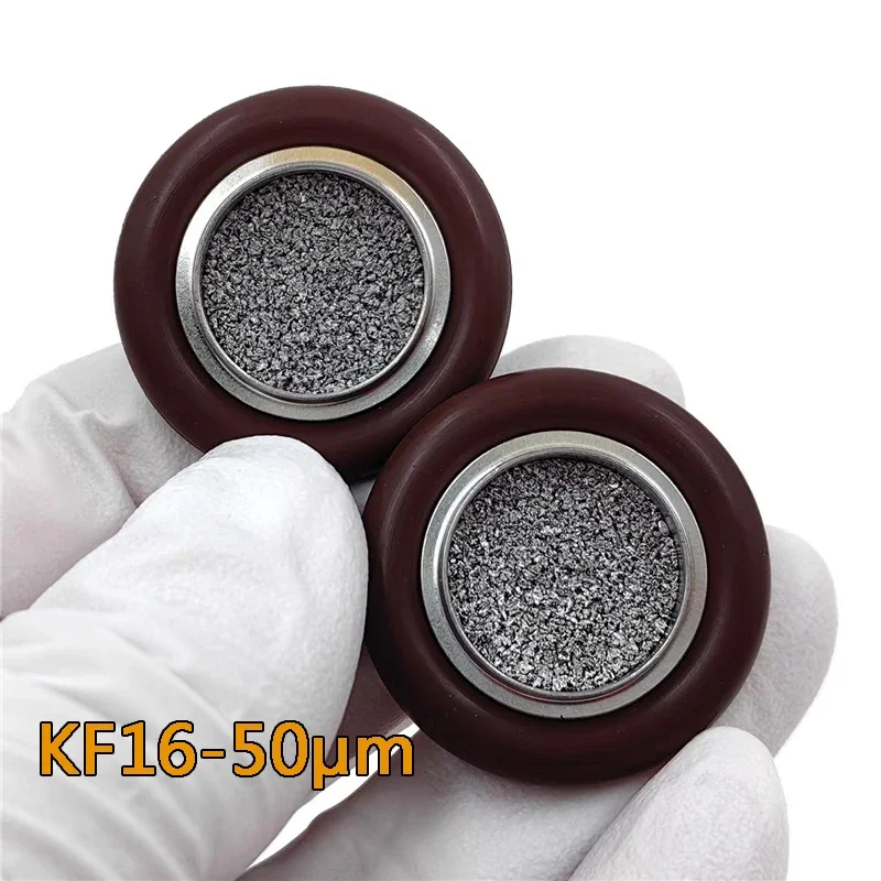 

Vacuum bracket KF16 KF25 KF40 Sintered Metal Filter Centering Ring Vacuum Filter Vacuum pipeline filter element 20μm 50μm