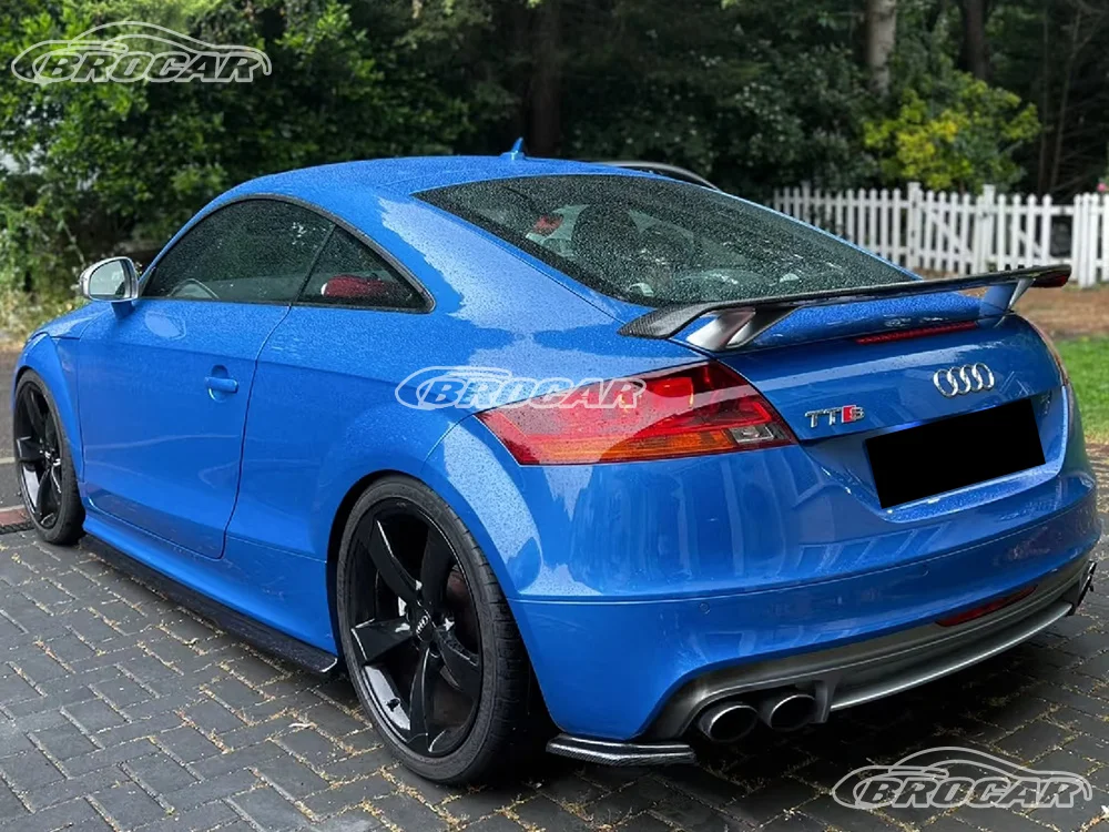 Für 2008--2014 Audi TT MK2 8J TTS Coupe 2 Tür GT Stil Hohe Qualität ABS Kunststoff Carbon Faser spoiler Stamm Boot Flügel Spoiler