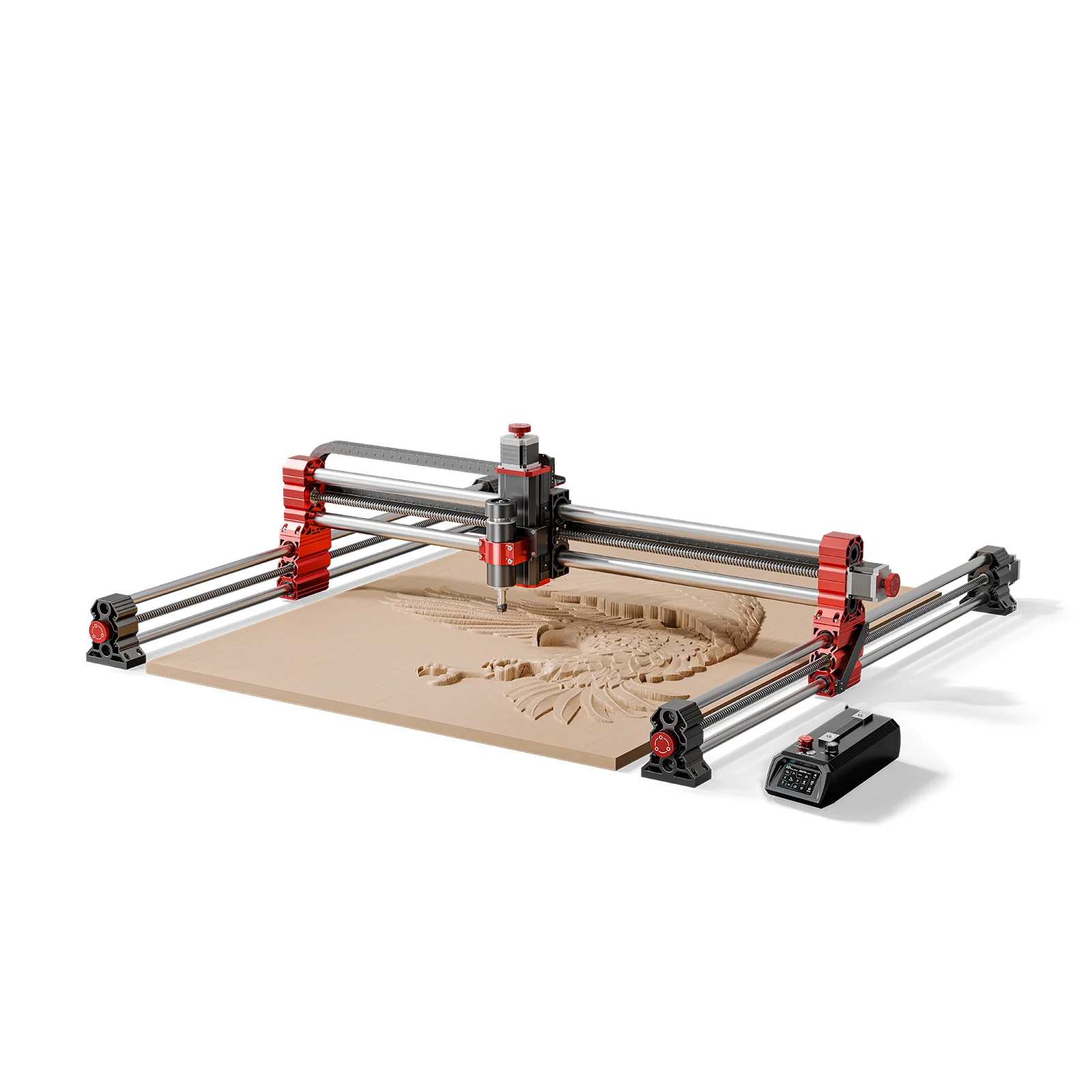 Twotrees TTC-H40 3 axes/4 axes CNC routeur fraiseuse 500W haute précision avec arrêt d'urgence pour bois acrylique métal