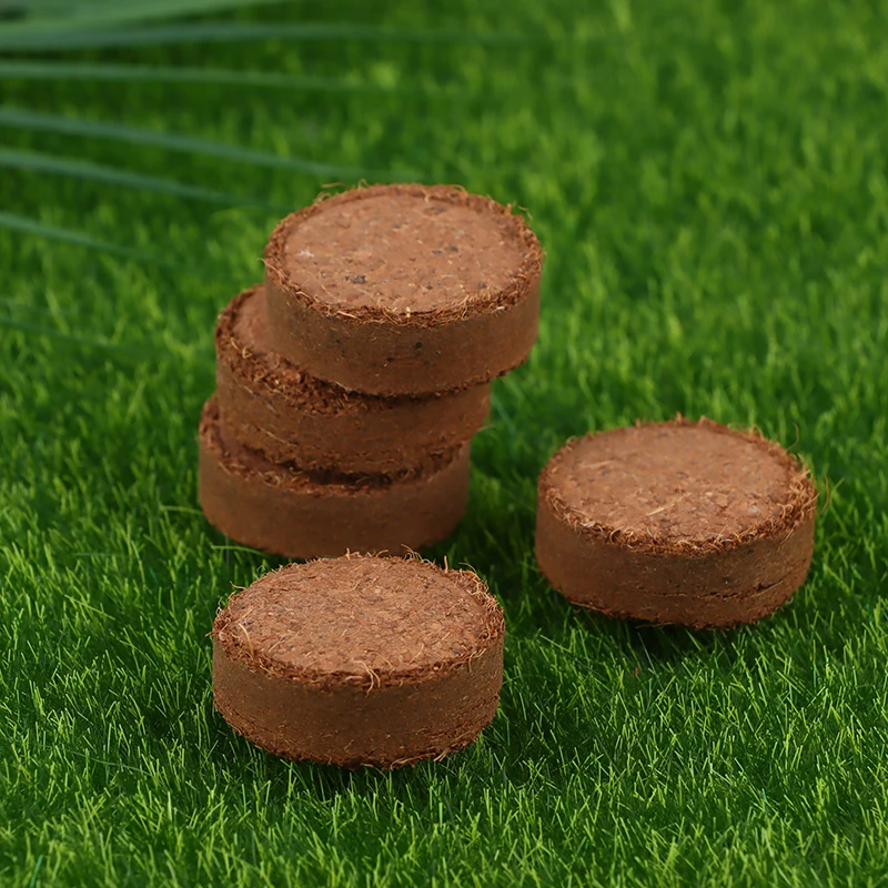 5 Pcs Compressed Coco Coir Fiber Potting Soil Coir Medium Coconut Soil Coir Bricks For Indoors Or Outdoors Bonsai Herbs Supplies