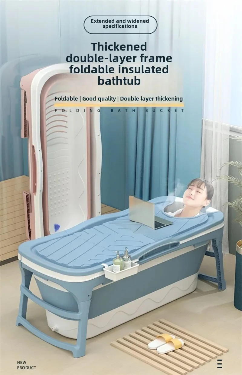 

Home Bathroom, Adult Portable Bathtub, Minimalist Bathroom Supplies, Full Body Bathtub, Folding Bathtub