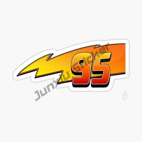 Lightning 95 Sticker Race Car Stickers Racing Birthday Party Personalized Customized Birthday Party Favor Thank You Decal