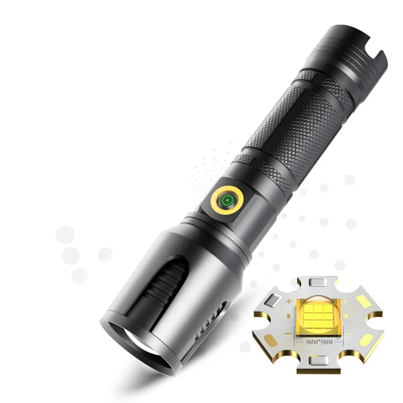 Built-in Battery Xhp99 Strong Light Flashlight USB Charging Type-c  Tactical Flashlight