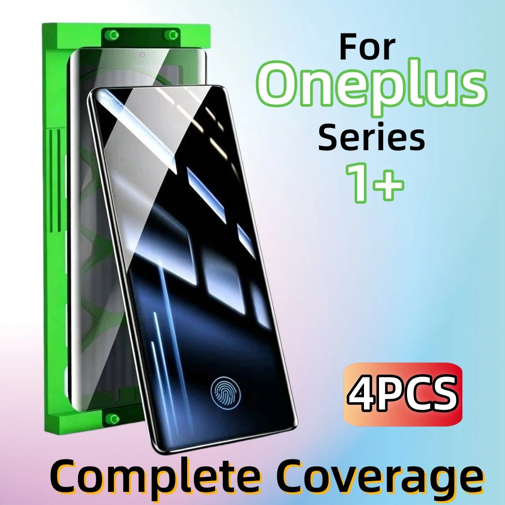 

4Pcs For OnePlus 13 12 11r 11 One Plus 10 9 8 Pro 1+ Ace2 Ace3Screen Protector with Kit ,Not Tempered Glass