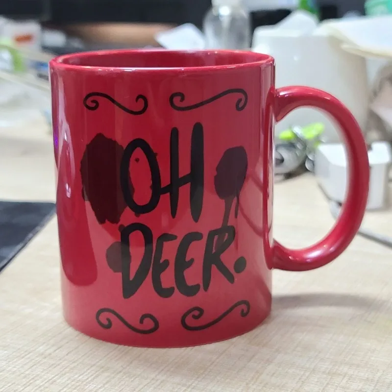 Hazbin Hotel Anime Cartoon Character Ceramic Coffee Cup Creative Water Mug Home Office Drinkware Fan Peripheral Collectible Gift - view 3