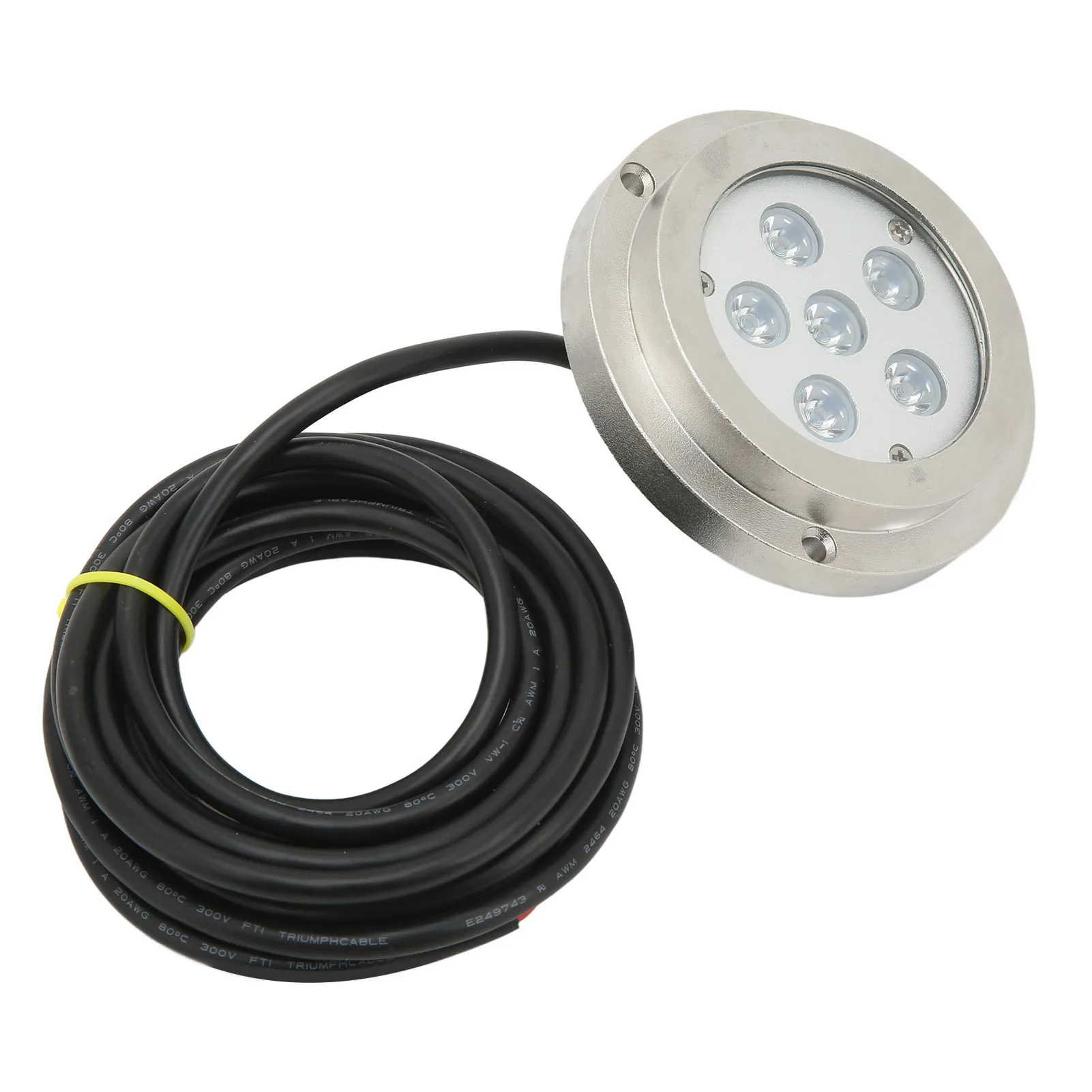 3.8in Boat Underwater Light 316 Stainless Steel IP68 Waterproof for Ships Yachts Motorboats 12V/24V