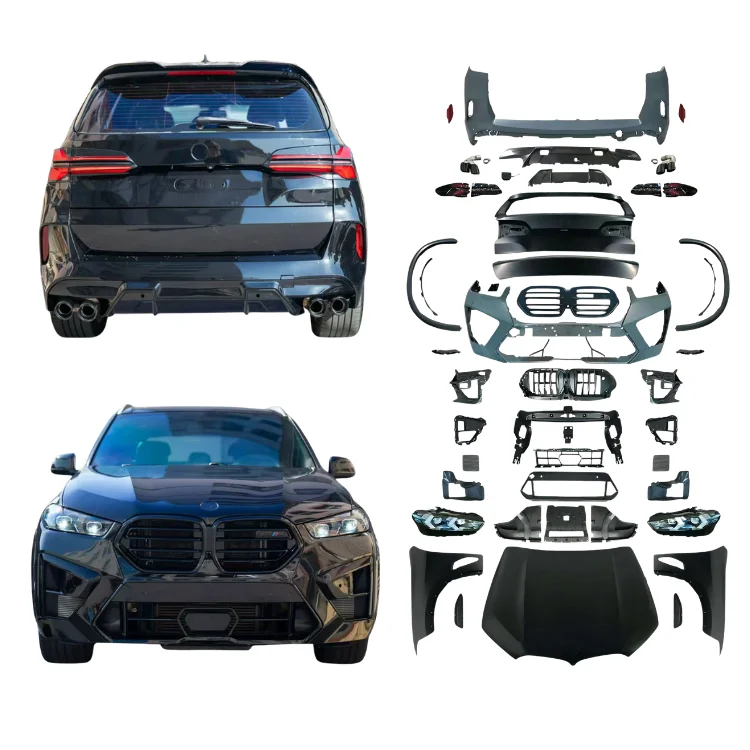 Body Kit for  X5 F15 2014-2018 Upgrade to 2025 X5M G05 Engine Hood Headlight Tail Lamp Bumper Non Cut Conversion Kit 2025 New